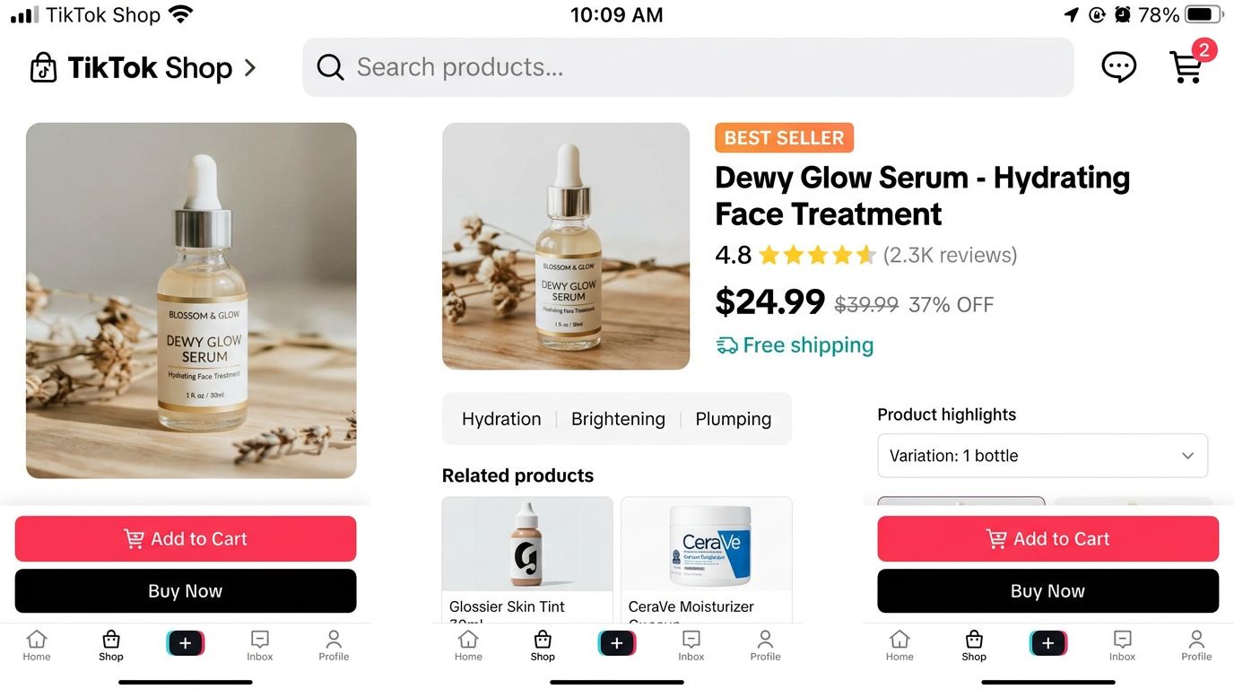 TikTok Shop 跨境电商开店完整教程:从入驻到出单全流程(2026版) 2 TikTok Shop 商品详情页 — 完善的产品页面能显著提升转化率